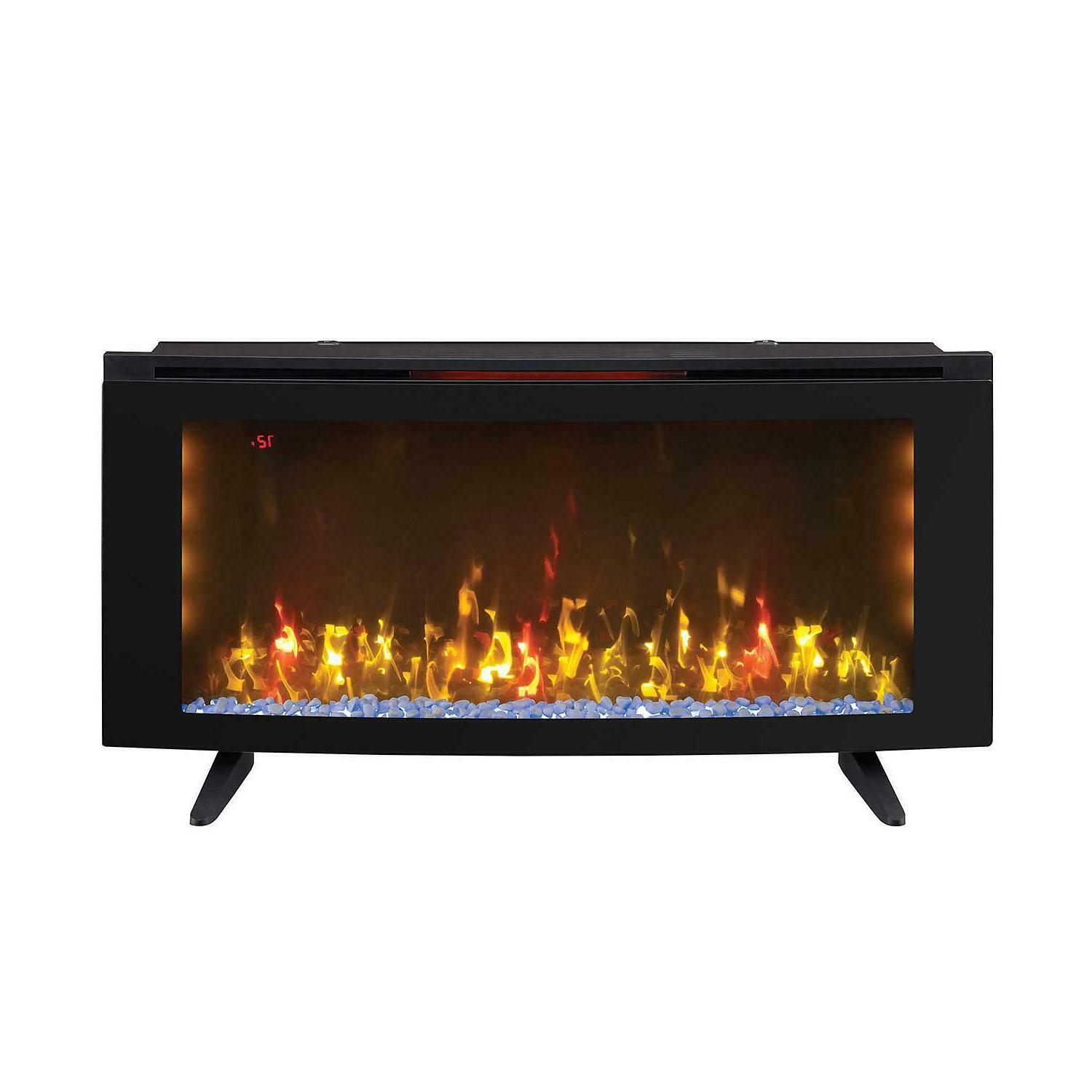 Classicflame 42” Wall Mounted Infrared Electric Fireplace Heater Wdisplay 8276