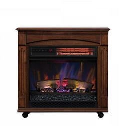 electric fireplace infrared quartz heater led flame